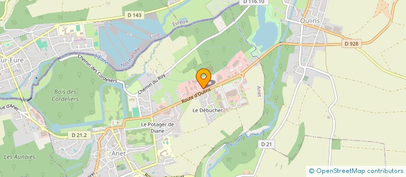 localisation de l'entreprise PHISANO à ANET