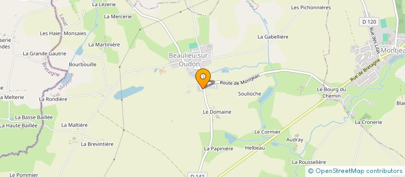 localisation de l'entreprise PHITALVI  BEAULIEU-SUR-OUDON