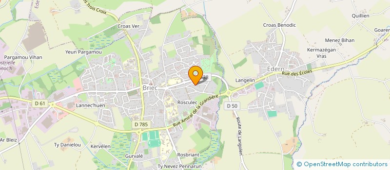 localisation de l'entreprise PHITELLE  BRIEC