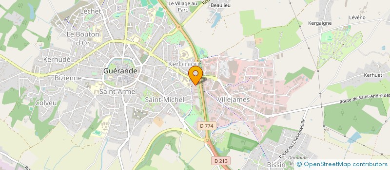 localisation de l'entreprise PHITHERM  GUERANDE