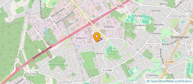 localisation de l'entreprise PHITO  GRADIGNAN