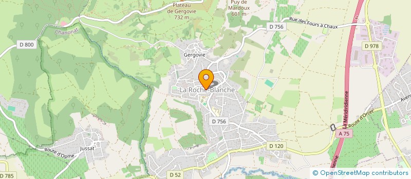 localisation de l'entreprise PHITOPO à LA ROCHE-BLANCHE