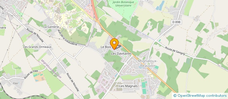 localisation de l'entreprise PHIVACO à MIGNALOUX-BEAUVOIR