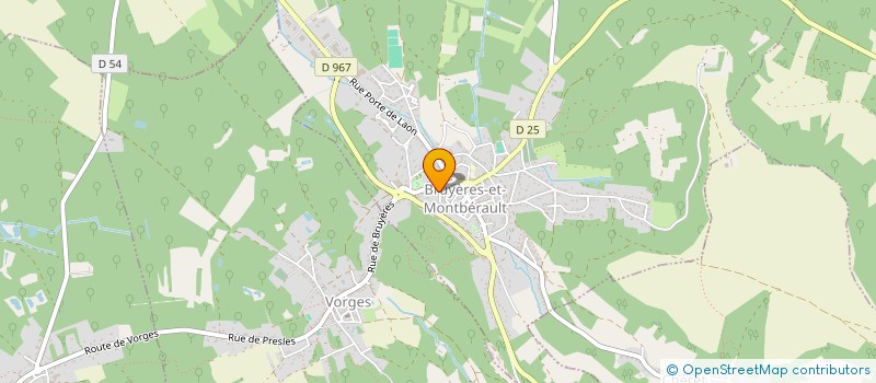 localisation de l'entreprise PHIVAL à BRUYERES-ET-MONTBERAULT