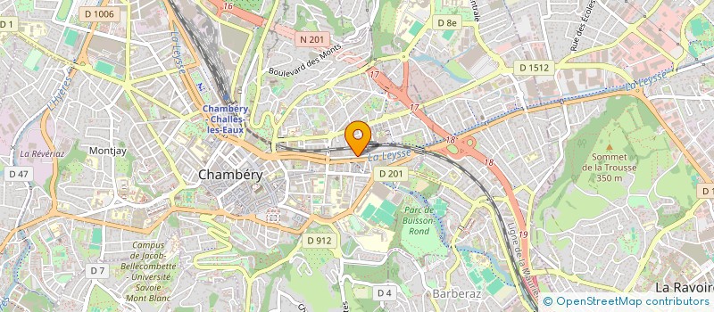 localisation de l'entreprise PHIVAL IMMOBILIER  CHAMBERY