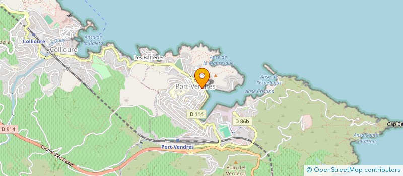 localisation de l'entreprise PHIVIN  PORT-VENDRES