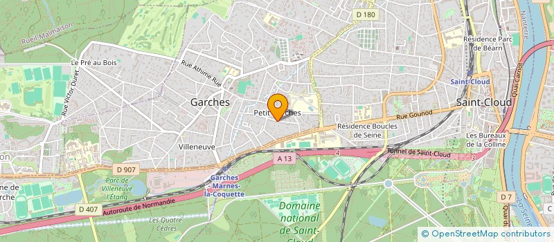 localisation de l'entreprise PHK HOLDING à GARCHES