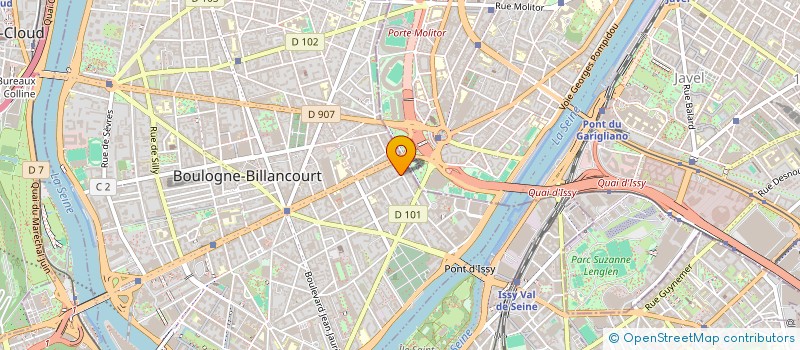 localisation de l'entreprise PHL 3M  BOULOGNE-BILLANCOURT