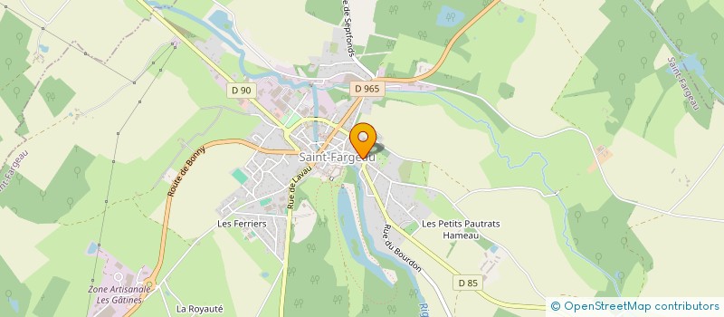 localisation de l'entreprise PHL  SAINT-FARGEAU