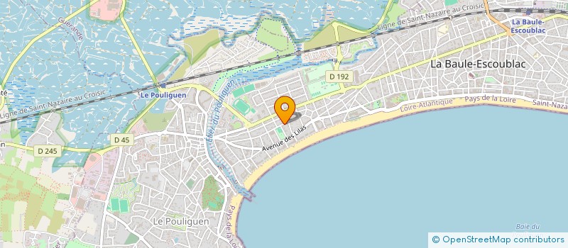 localisation de l'entreprise PHL ACCOMPAGNEMENT à LA BAULE-ESCOUBLAC