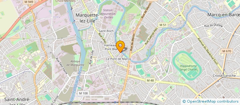 localisation de l'entreprise PHL I&K  MARQUETTE-LEZ-LILLE