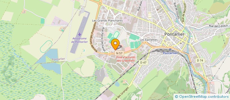 localisation de l'entreprise PHL INVEST à PONTARLIER