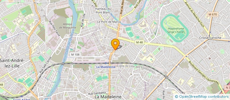 localisation de l'entreprise PHL INVEST à MARCQ-EN-BARŒUL