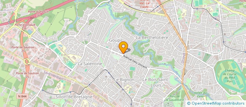 localisation de l'entreprise PHLB à ORVAULT