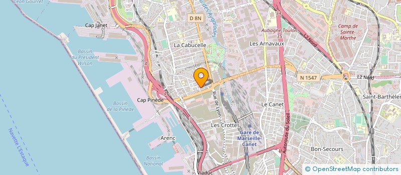 localisation de l'entreprise PHLEBOL à MARSEILLE