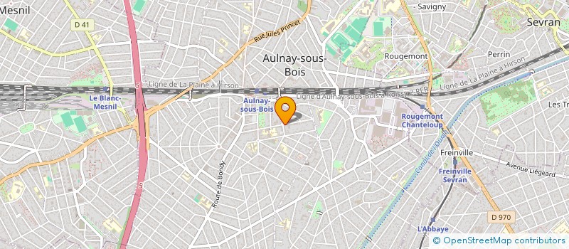 localisation de l'entreprise PHLIPPOTEAU à AULNAY SOUS BOIS
