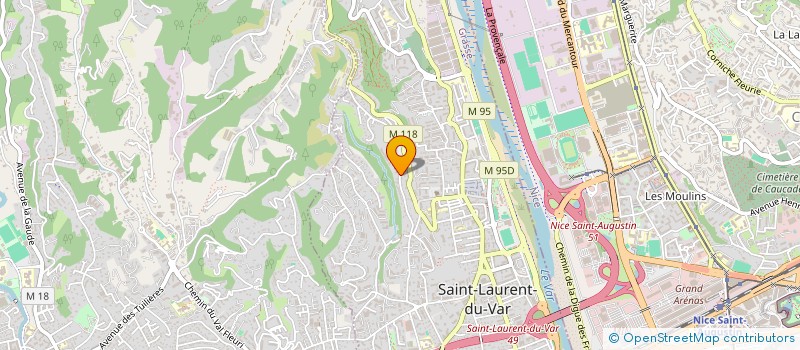 localisation de l'entreprise PHLPP à SAINT-LAURENT-DU-VAR