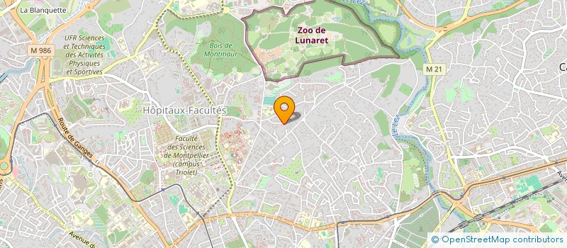 localisation de l'entreprise PHM à MONTPELLIER