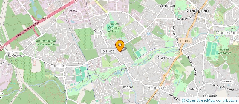 localisation de l'entreprise PHM  GRADIGNAN