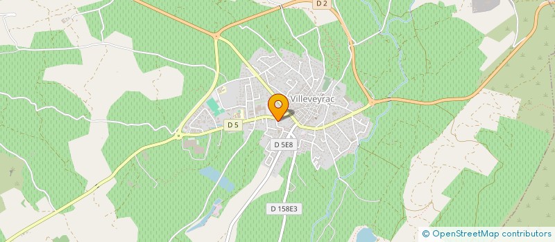 localisation de l'entreprise PHM CLOISONS  VILLEVEYRAC