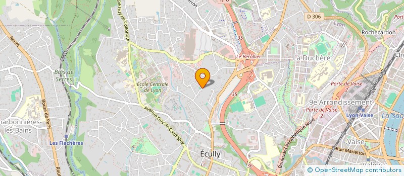 localisation de l'entreprise PHM GROUP à ECULLY