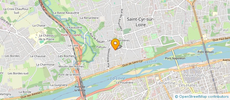 localisation de l'entreprise PHM IMMO à SAINT-CYR-SUR-LOIRE