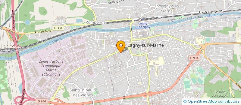 localisation de l'entreprise PHM INTERNATIONAL CONSULTING à THORIGNY-SUR-MARNE