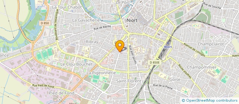 localisation de l'entreprise PHM MENUISERIES à NIORT