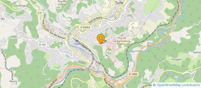 localisation de l'entreprise PHM PATRIMOINE à TULLE