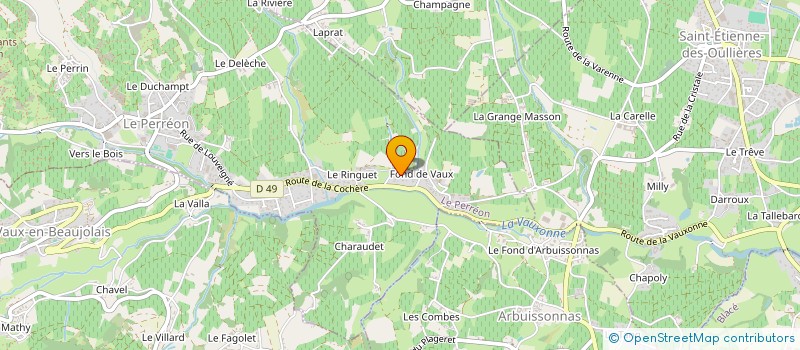 localisation de l'entreprise PHM PLATRERIE PEINTURE  LE PERREON