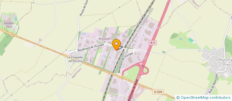 localisation de l'entreprise PHM PRODUCTION à ARRAS