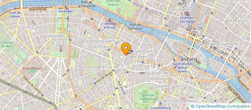 localisation de l'entreprise PHM SAINTS PERES à PARIS