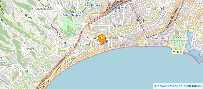 localisation de l'entreprise PHO 38  NICE