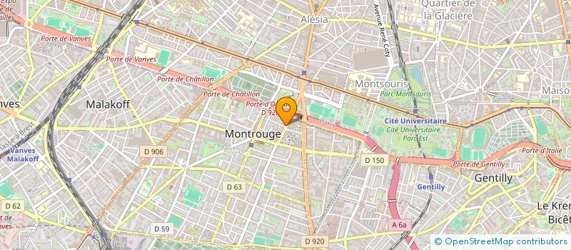 localisation de l'entreprise PHO KITCHEN  MONTROUGE