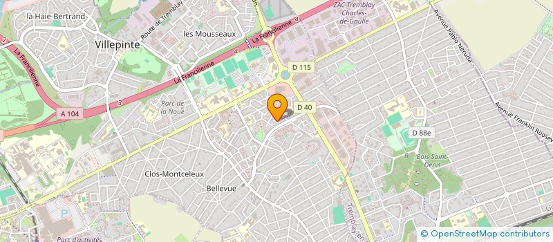 localisation de l'entreprise PHOBILIX à VILLEPINTE