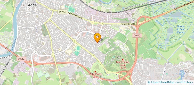 localisation de l'entreprise PHOCEA LA 2020  AGDE