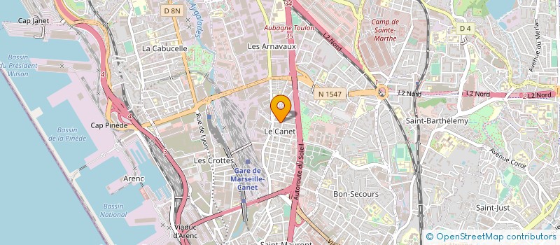 localisation de l'entreprise PHOCEA SERIGRAPHIE à MARSEILLE