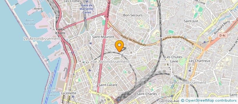 localisation de l'entreprise PHOCEENNE BTP à MARSEILLE