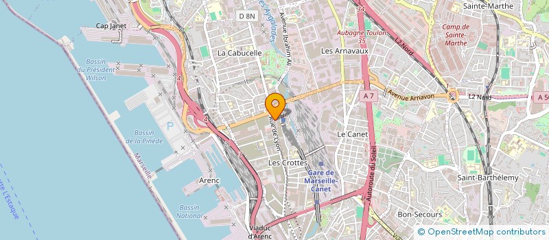 localisation de l'entreprise PHOCEENNE DE MACCONNERIE à MARSEILLE 15