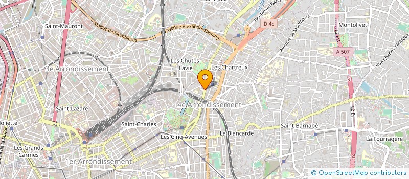 localisation de l'entreprise PHOCEENNE DE PAPETERIE IMPRIMERIE à MARSEILLE