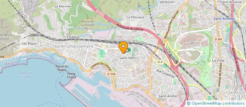 localisation de l'entreprise PHOCEENNE DE RENOVATION à MARSEILLE