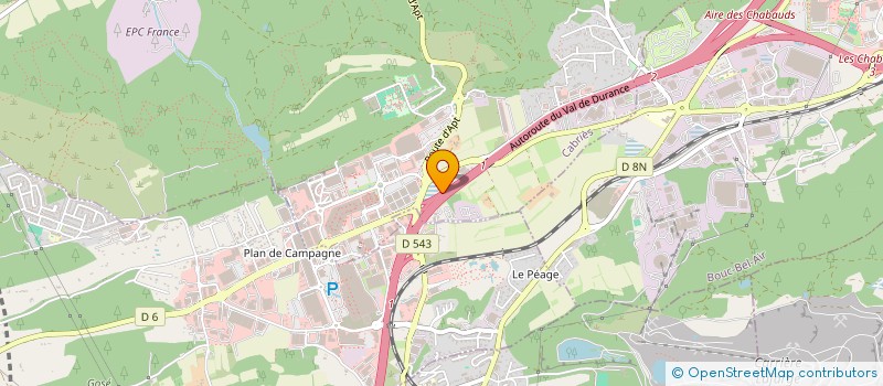 localisation de l'entreprise PHOCEENNE DE TRAVAUX  CABRIES