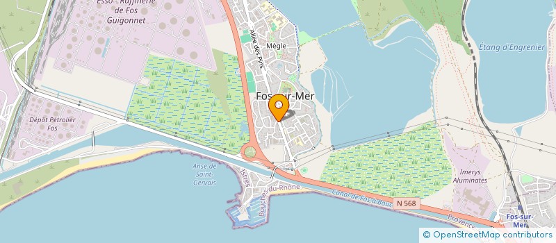 localisation de l'entreprise PHOCEENNE INTERIM à FOS-SUR-MER