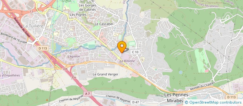 localisation de l'entreprise PHOCEENNE PEINTURE ET VERNIS à LES PENNES-MIRABEAU
