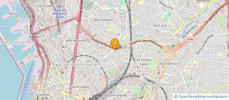 localisation de l'entreprise PHOCEENNE RAMONAGE NETTOYAGE à MARSEILLE