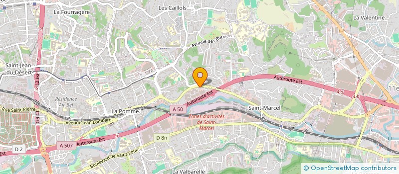 localisation de l'entreprise PHOCEENNE RESINES EPOXYDIQUES PHOREX à MARSEILLE