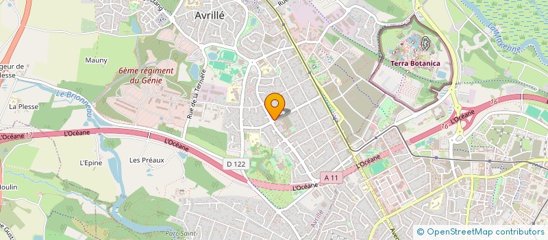 localisation de l'entreprise PHOEBUS F-G  AVRILLE