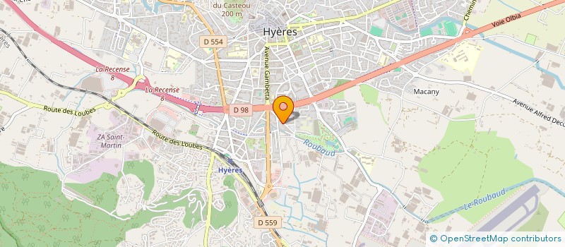 localisation de l'entreprise PHOENIX à HYERES