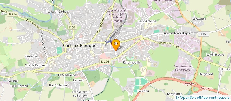 localisation de l'entreprise PHOENIX à CARHAIX-PLOUGUER