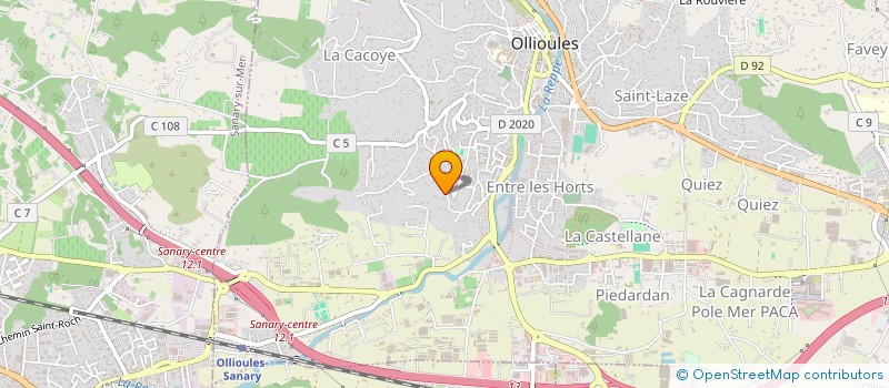 localisation de l'entreprise PHOENIX  OLLIOULES